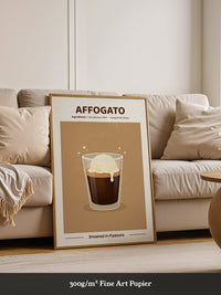 Affogato Genuss Illustration