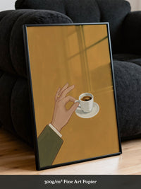 Espresso Hand minimalistisch