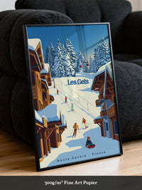 Winterliche Skiszene