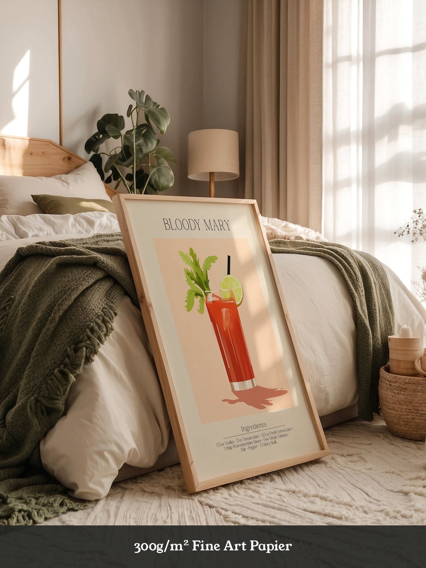 Bloody Mary Cocktail Illustration