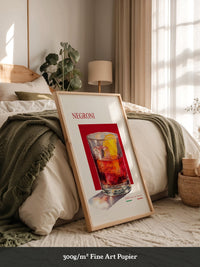 Negroni Aquarell Rot