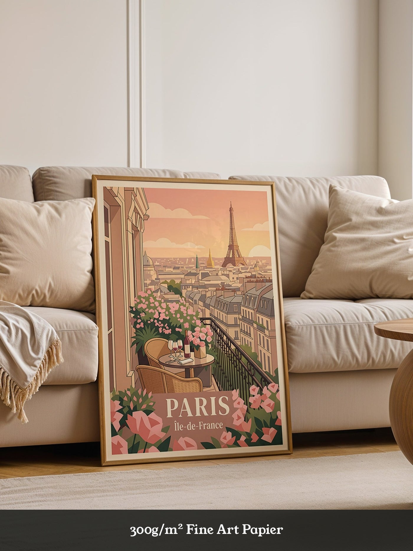 Pariser Balkon Blumenperspektive