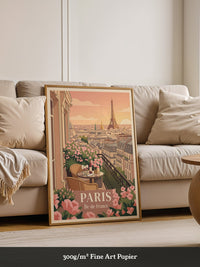 Pariser Balkon Blumenperspektive