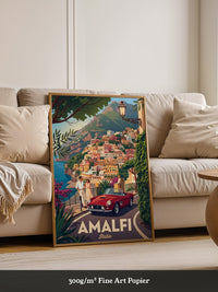 Amalfiküste Rot Oldtimer Retro