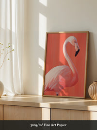 Flamingo Illustration rosa