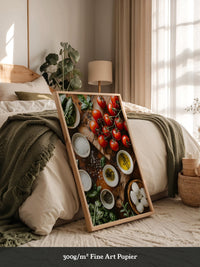 Tomaten Kräuter Holzoptik