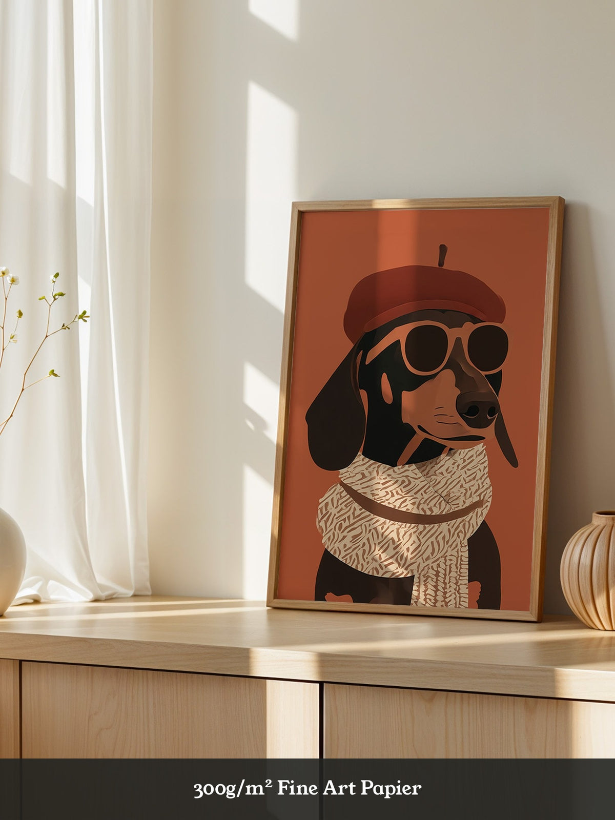 Dackel Sonnenbrille Retrolook