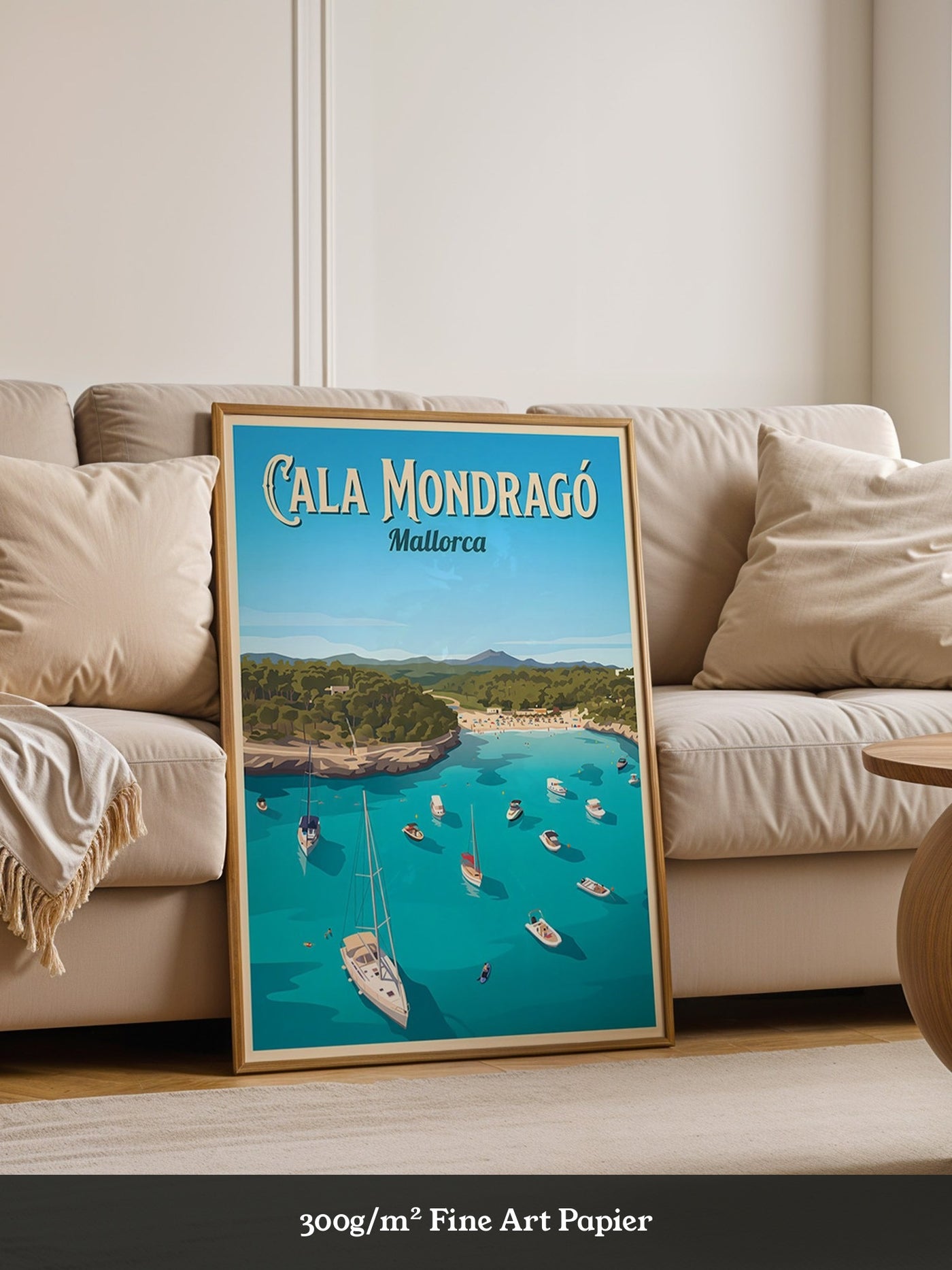 Cala Mondragó Küste Segelboote