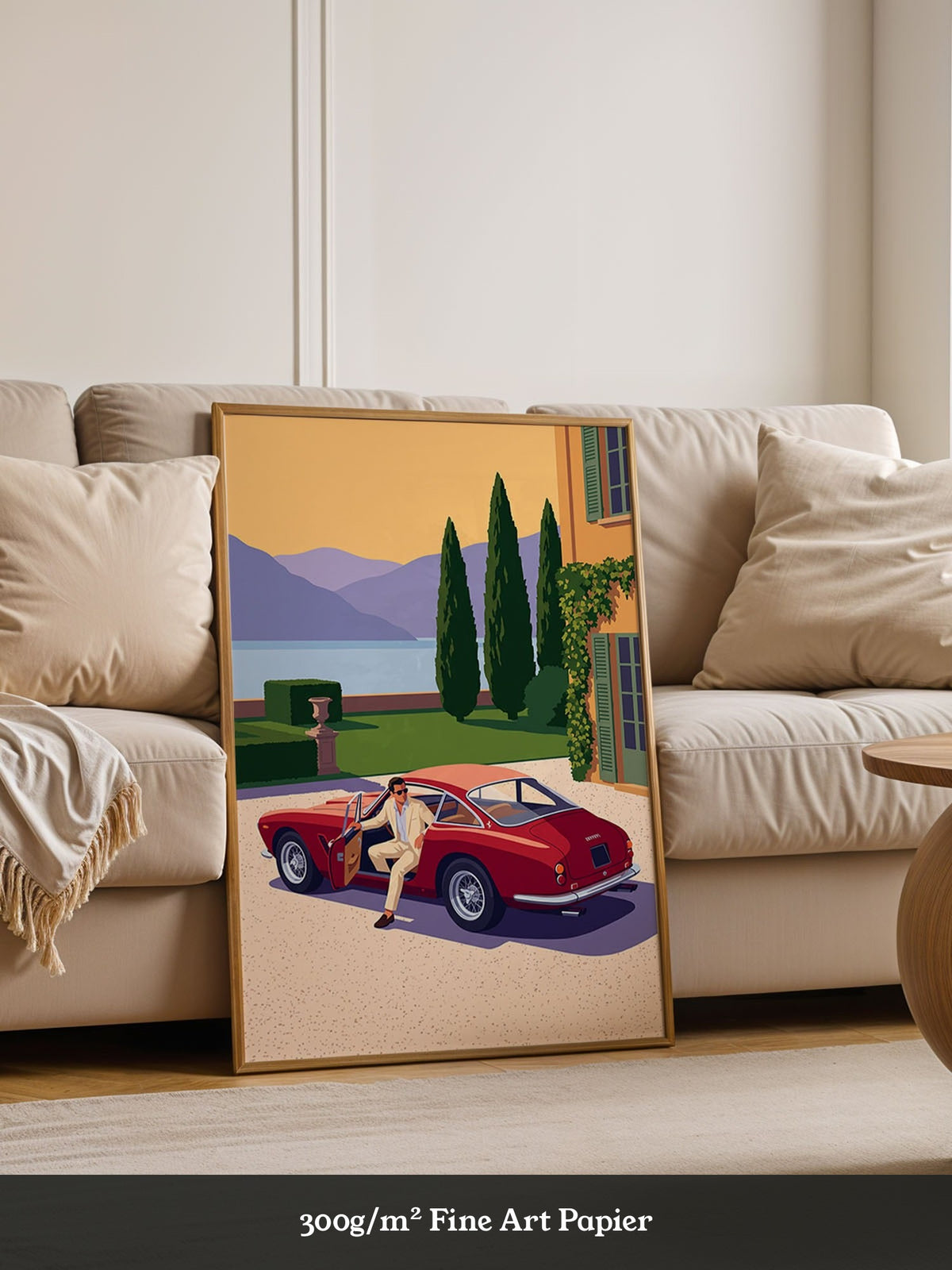 Roter Sportwagen Illustration