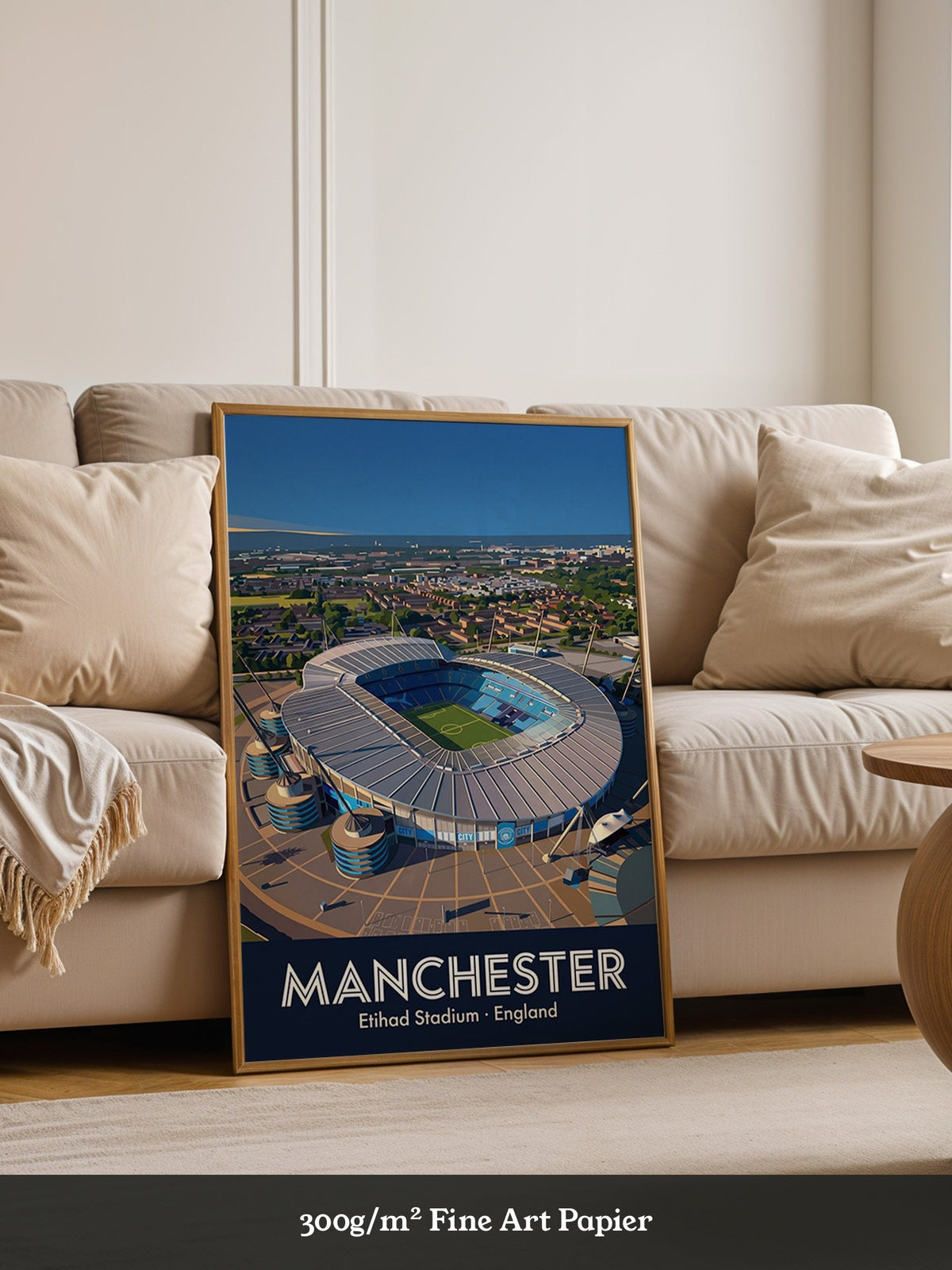 Etihad Stadion Manchester Illustration