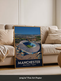 Etihad Stadion Manchester Illustration