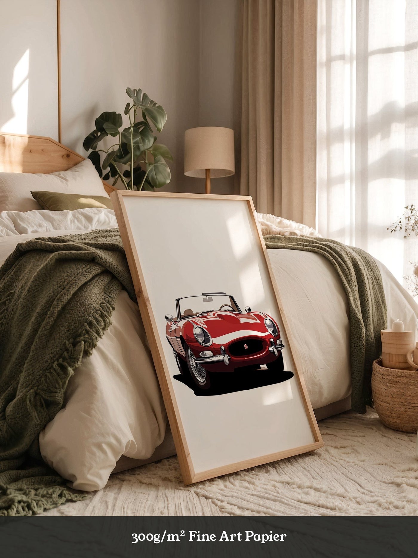 Klassischer Roadster rot Retro