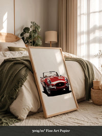 Klassischer Roadster rot Retro