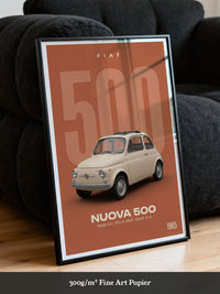 Fiat Retro Auto Ikone