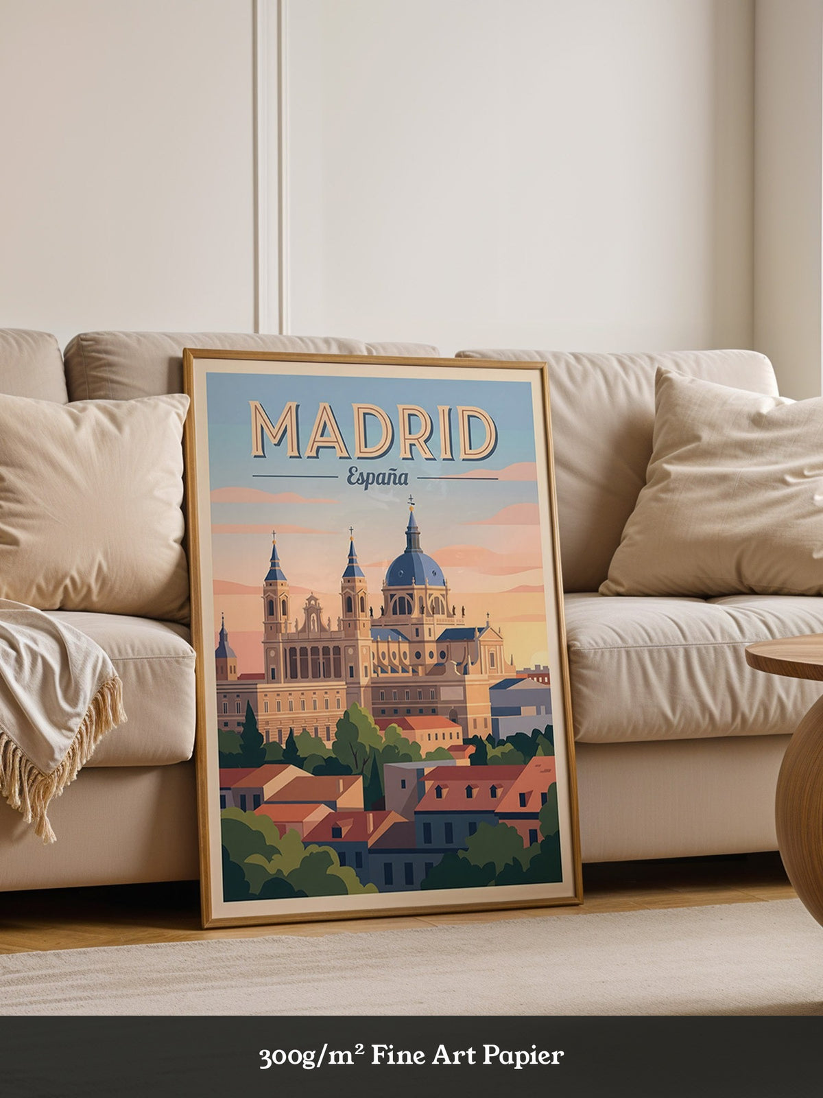 Madrid Skyline Pastellstimmung