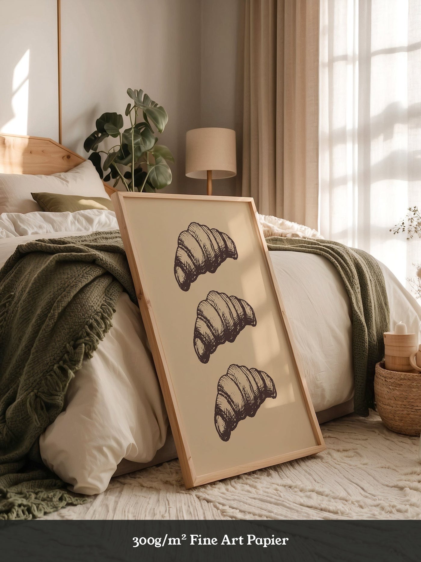 Croissants Vintage Zeichnung