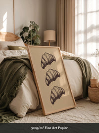 Croissants Vintage Zeichnung