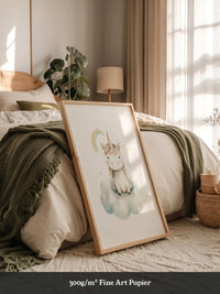 Einhorn auf Wolke Pastell