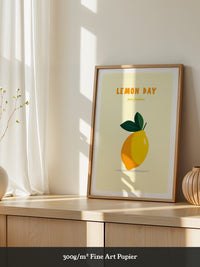 Zitrone Gelb minimalistisch