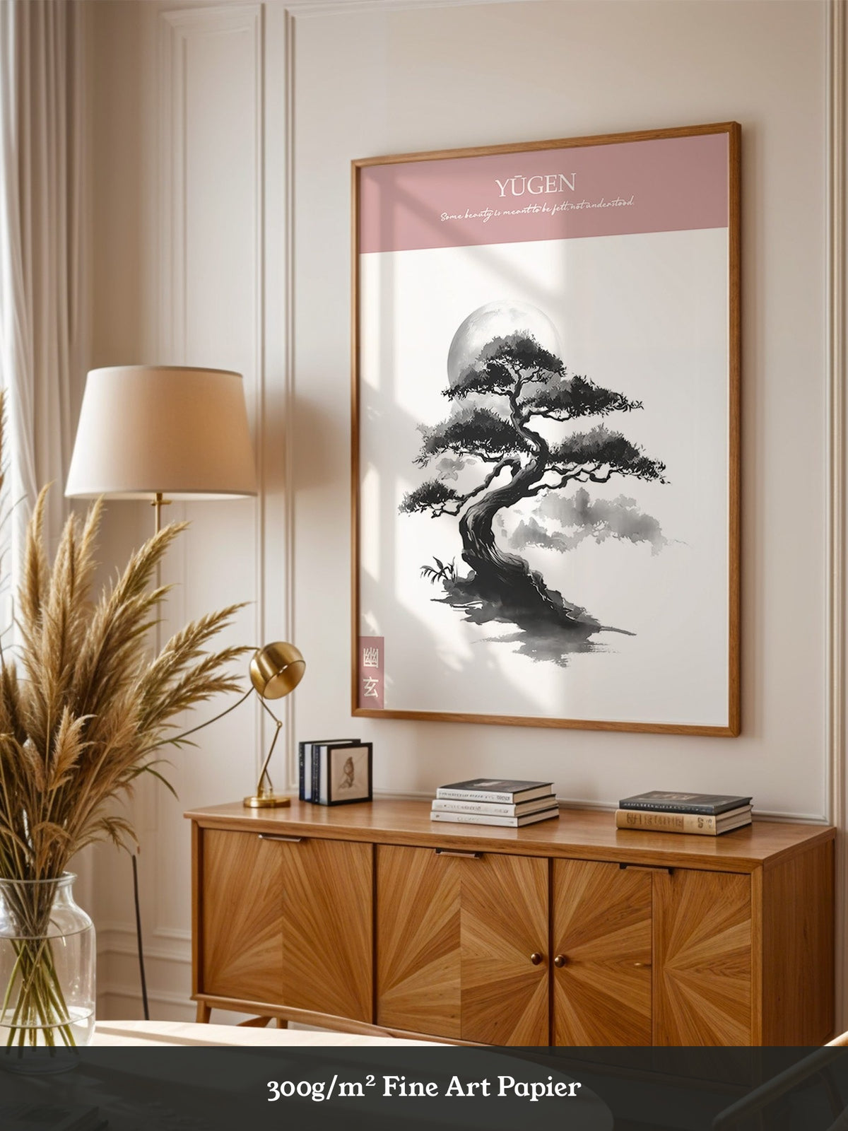 Bonsai Mondlicht Malerei