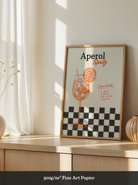 Aperol Spritz Retro Illustration