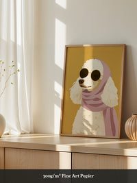 Pudel Sonnenbrille Pastell