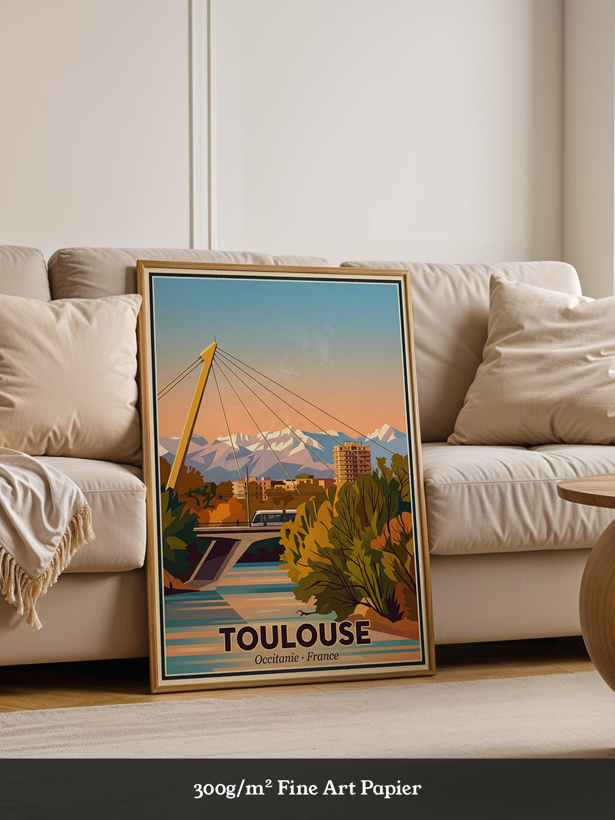 Toulouse Brücke Abendstimmung