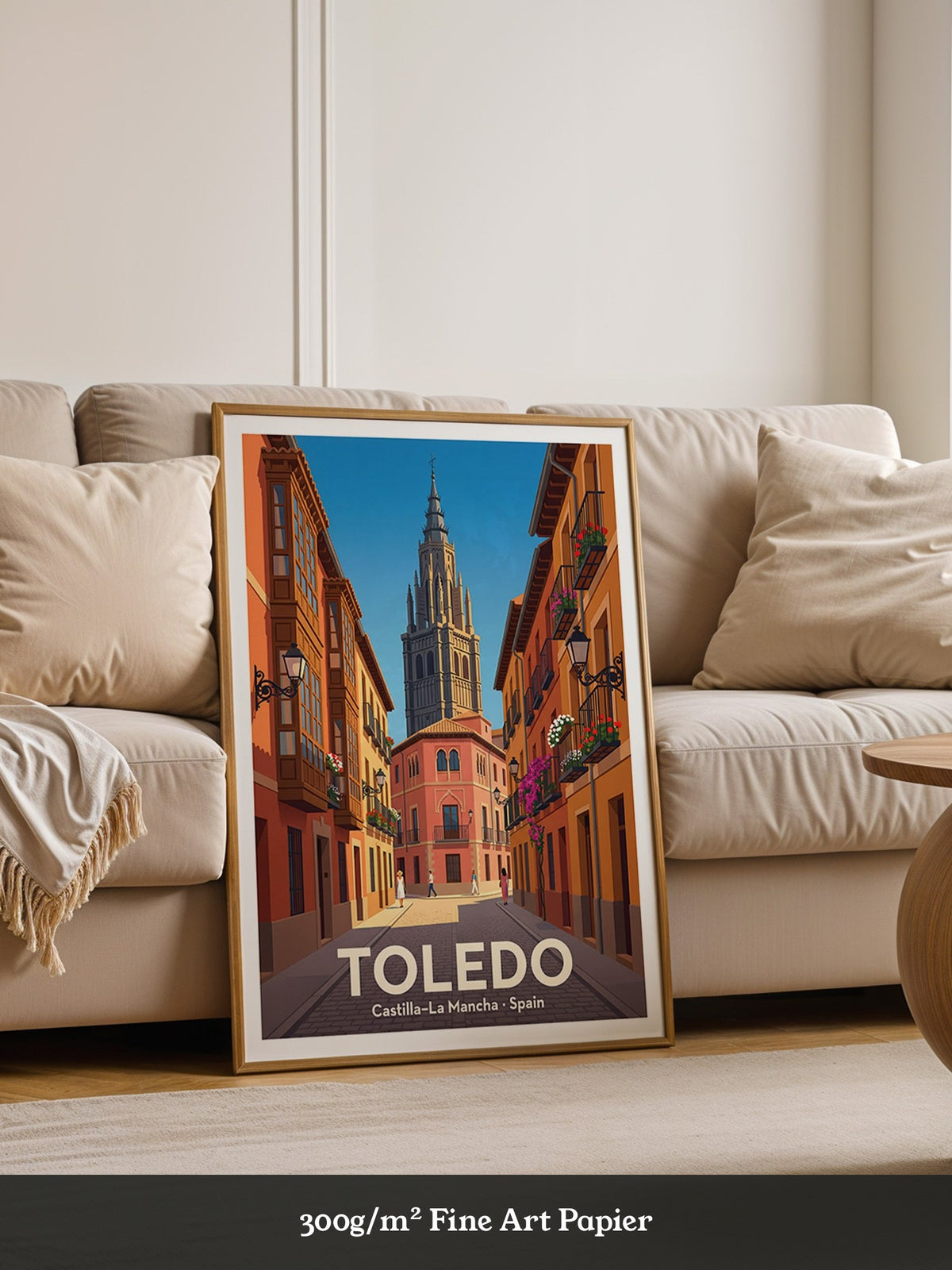 Toledo Stadtgasse Pastellfarben