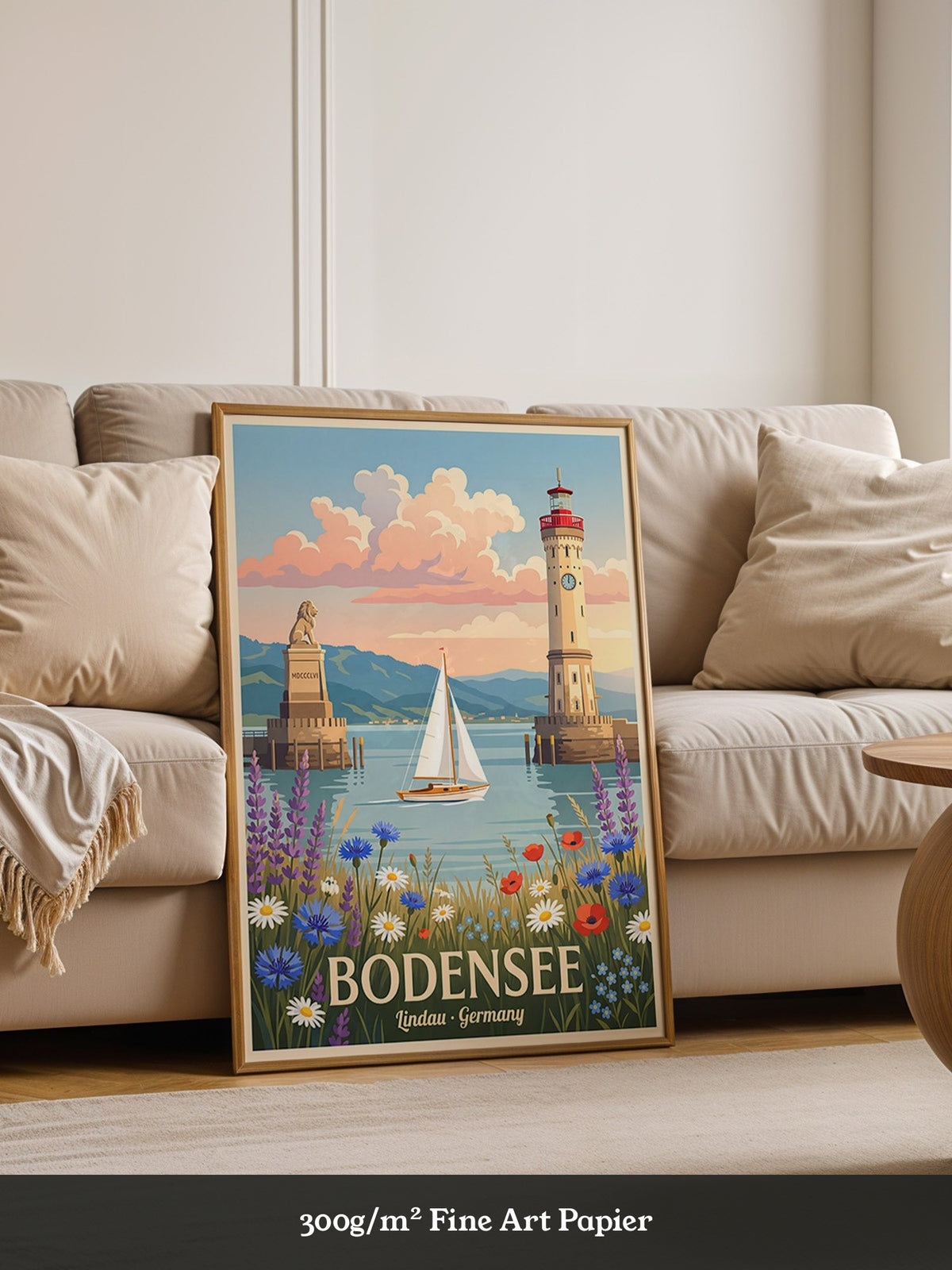 Bodensee Lindau Hafenmalerei