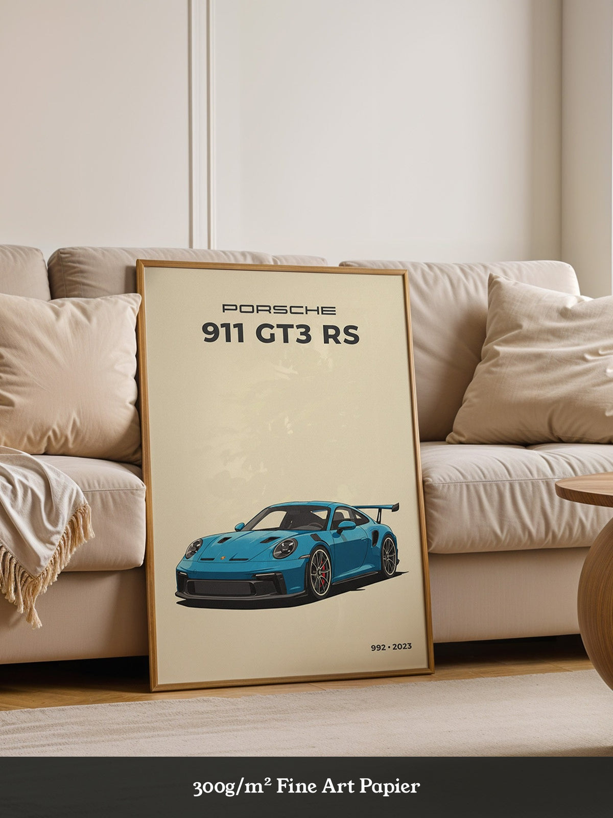 Porsche 911 GT3 RS Blau Retro