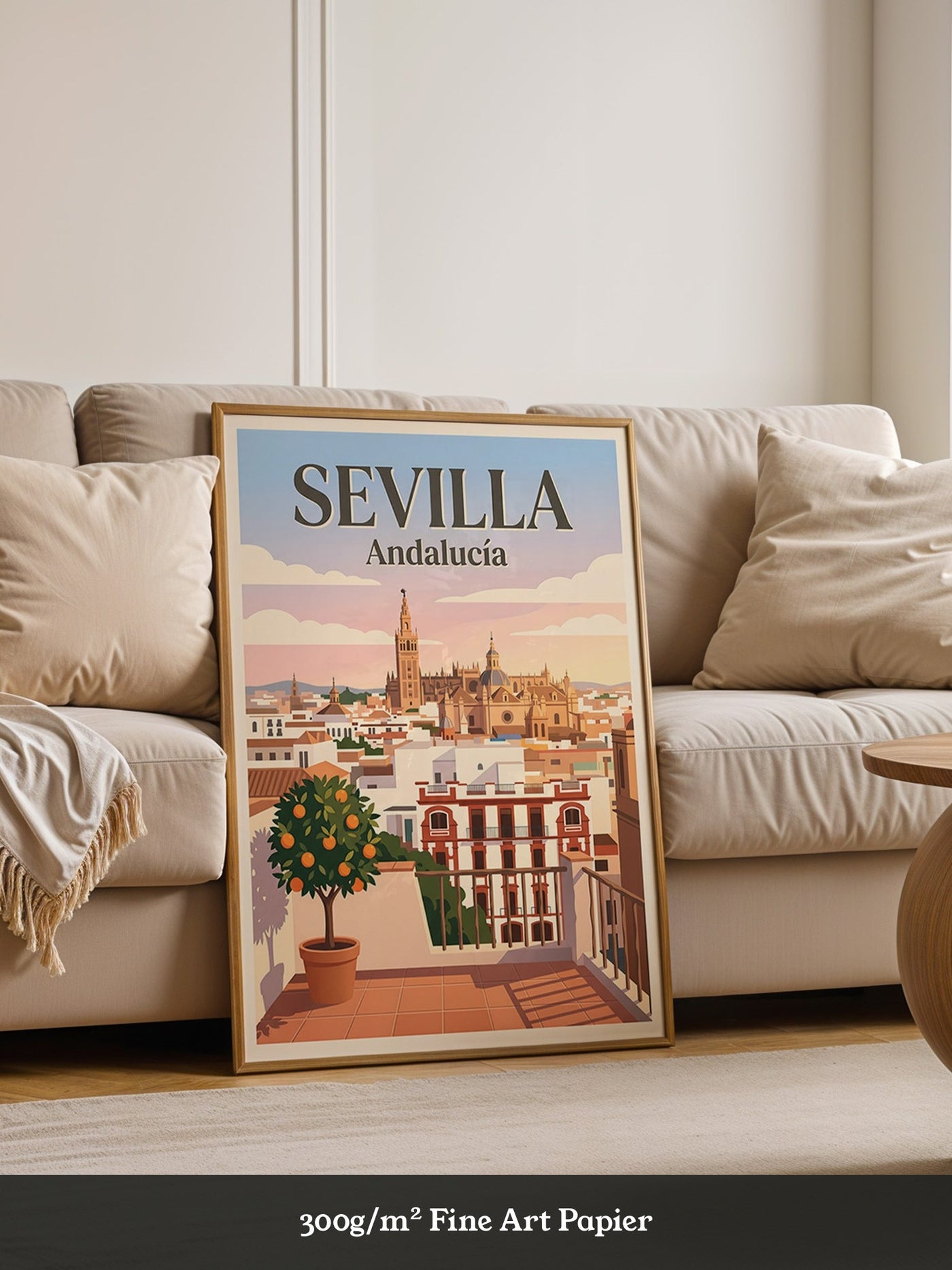 Sevilla Stadtansicht vintage