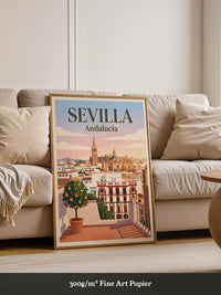 Sevilla Stadtansicht vintage