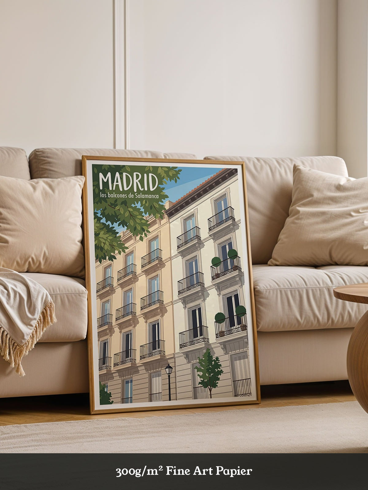Madrid Balcone Illustration
