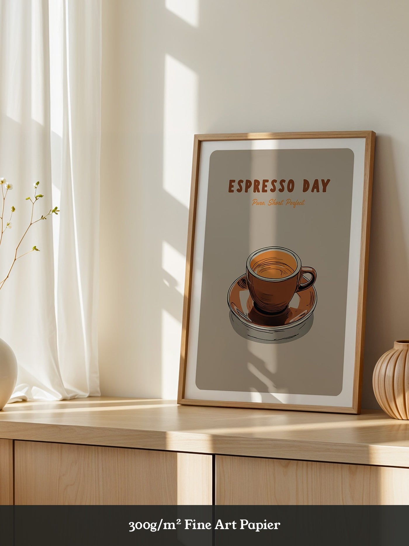 Espressotasse Retro Braun
