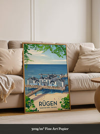 Sellin Seebrücke Strandansicht