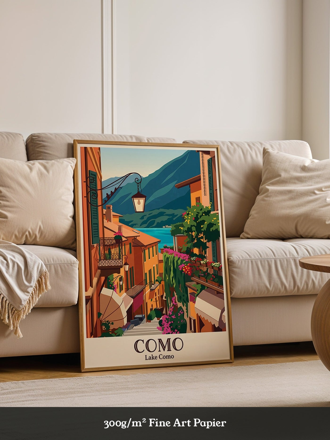 Como See Gasse farbenfroh