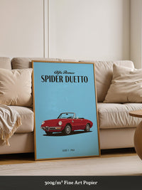 Klassischer Cabrio Rot Retro-Stil