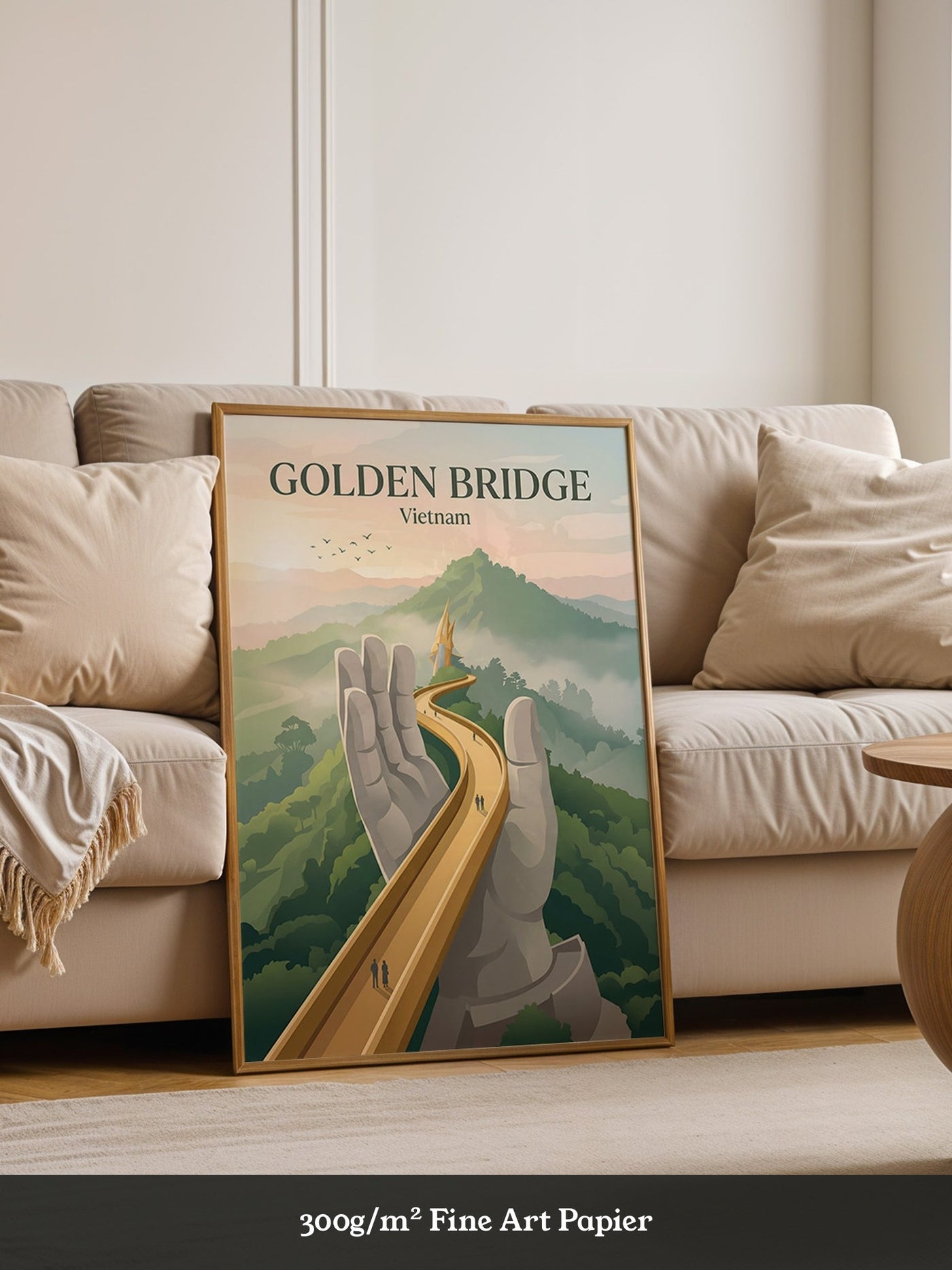 Goldene Brücke Vietnam Mystisch