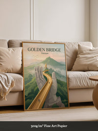 Goldene Brücke Vietnam Mystisch