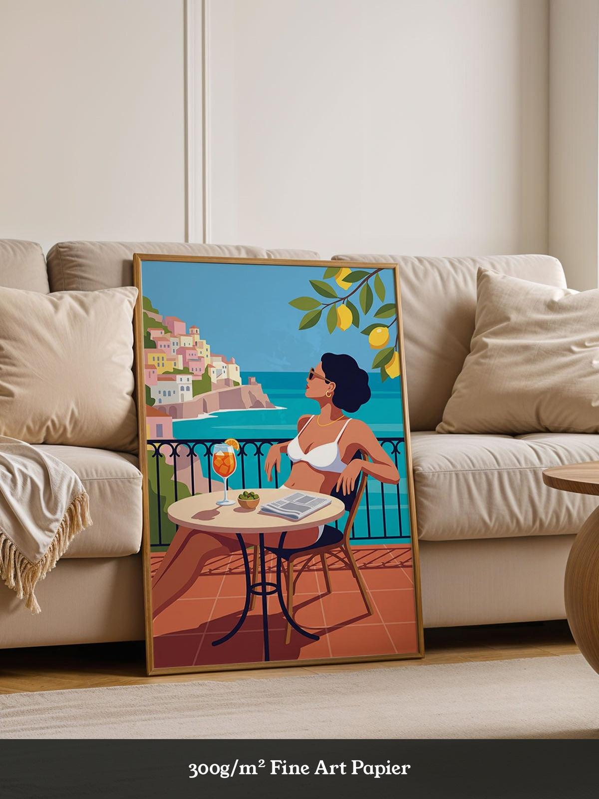 Frau Meer Aperitif Illustration