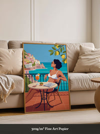 Frau Meer Aperitif Illustration