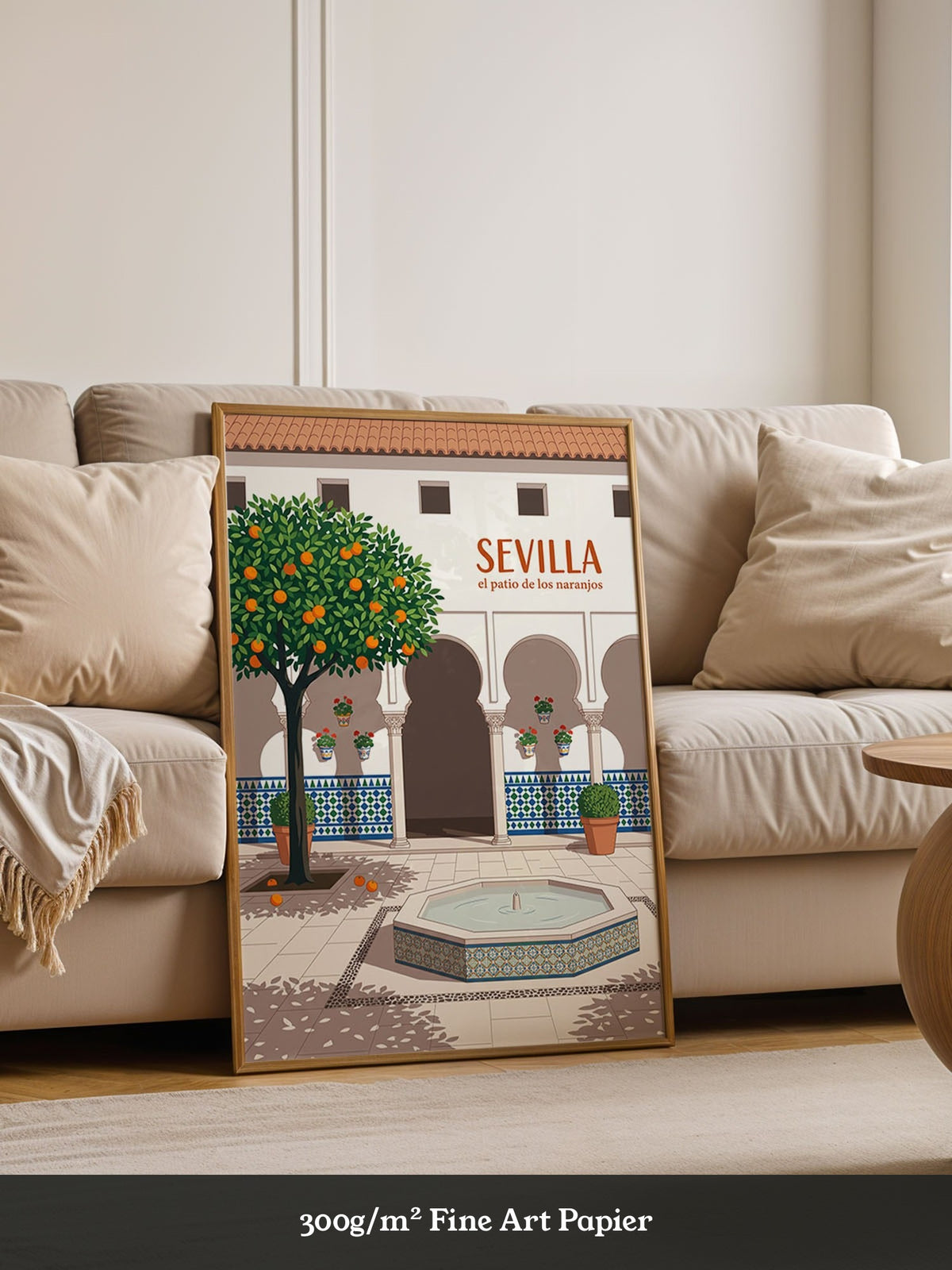 Sevilla Orangenhof Illustration