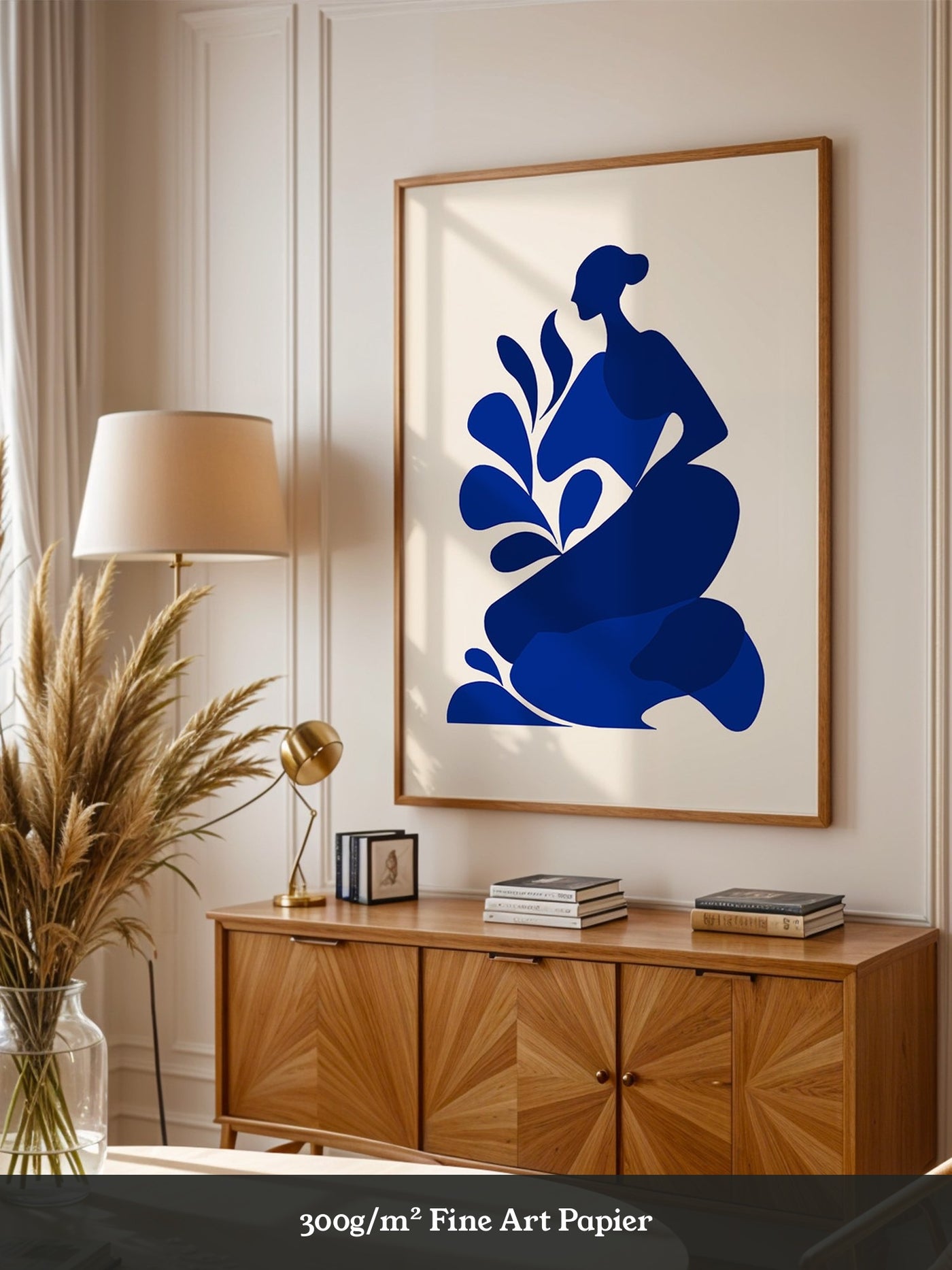 Frauenfigur Blau Silhouette