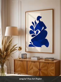 Frauenfigur Blau Silhouette
