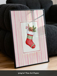 Weihnachtssocke Aquarell