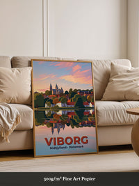 Viborg Schloss Sonnenuntergang