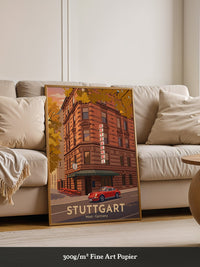 Stuttgart Herbst Metzgerei Retro
