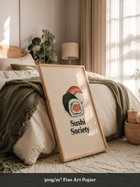 Sushi Illustration Skizzenstil