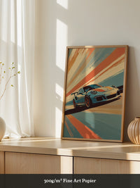 Porsche Sportwagen Dynamik Farbakzent