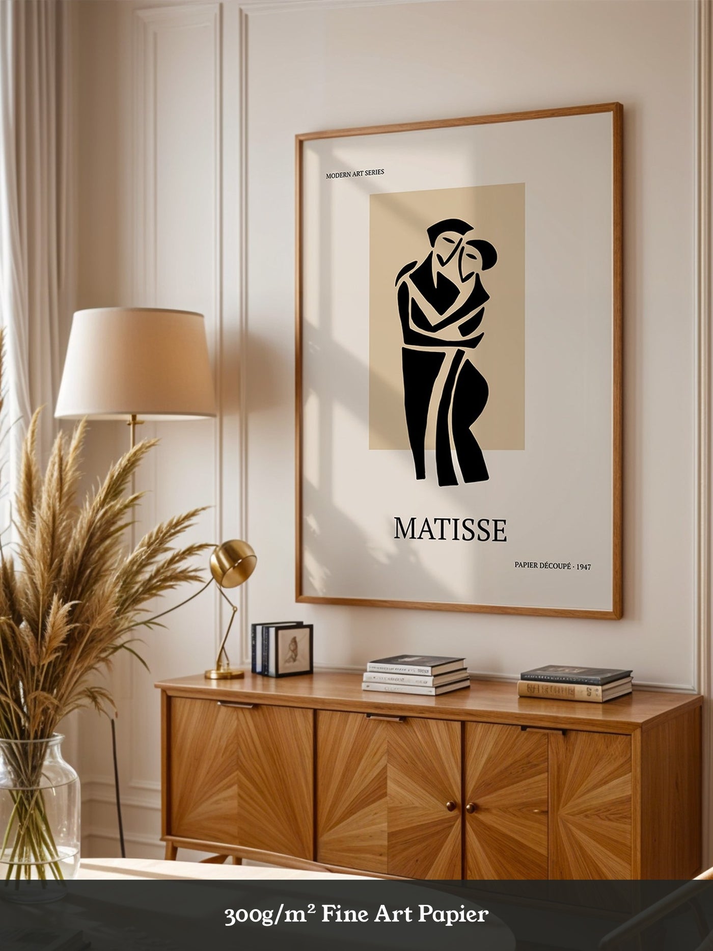 Umarmendes Paar Kontur Beige